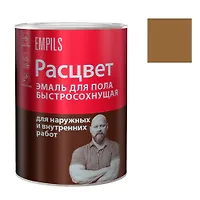 Эмаль "Расцвет" для пола быстросохнущая золотисто-коричневая 0,9 кг. (7568)