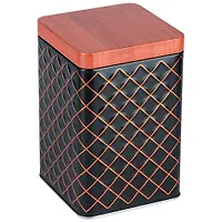 Банка жестяная CLASSICO NERO для сыпучих продуктов, объем 1,7 л, квадратная, с крышкой арт.104873