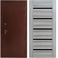 Дверь металлическая Купер М 118Т ЯСЕНЬ ГРЕЙ 870 R