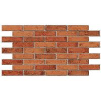 Панель ПВХ Кирпич натуральный с серыми прожилками 960*480 х 10 шт