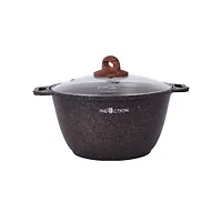 Кастрюля 4л со стеклянной крышкой, АП линия "Granit Ultra Induction" (Original) "Kukmara" кгои43а
