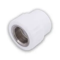 Муфта переходная с внутренней резьбой  20 x 3/4" (100/25) (Valfex) БЕЛАЯ