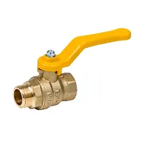 Кран газовый Dist Эксперт Ду25 Ру40 рычаг гайка/штуцер 223Р