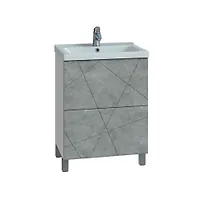 Тумба Vigo Geometry 600-0-2 бетон (под умывальник Como-60)