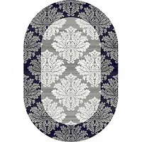 Ковер "SILVER" 80*150 овал - d213 GRAY