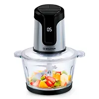 Измельчитель BRAYER 1407BR, 800Вт, LED дисплей, стекл. чаша 2л, 4 лезвия из нержав.стали