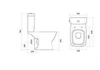 Унитаз-компакт "Нео" безоб г/вып н/под 2реж в/к микролифт Сантек 1.WH30.2.418