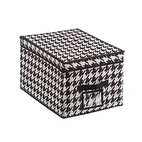 Короб для хранения "Пепита", Д400 Ш300 В250, черно-белый арт.UC-50
