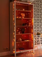 Гирлянда светодиодная, 20м. 200 светодиодов. Янтарный свет. Провод зеленый (UL-00010894)