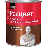Эмаль для бетонных полов "Расцвет" серая 0,9 кг