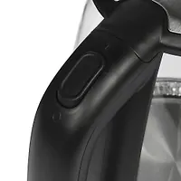 Чайник DELTA LUX DL-1204B, корпус из жаропр. стекла, черный, 2200Вт, 1,7л