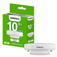 Лампа LED T80 таблетка 10Вт 230В 4000К GX53 GENERICA арт.LL-T80-10-230-40-GX53-G
