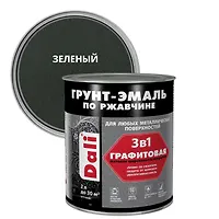 Графитовая ГРУНТ - ЭМАЛЬ по ржавчине "DALI" 2л - зеленый (20673)