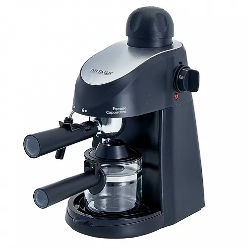 Kofevarka DELTA LUX DL-8150K (rozhkovaya), chernyj, 5 bar., kapuchino, espresso, 240ml_1
