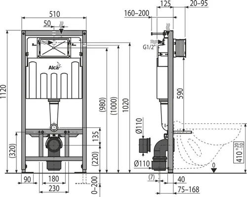 Sistema installyatsii dlya unitaza 4 v 1 knopka hrom-glyantsevaya( AM101/1120+M71+001)_4