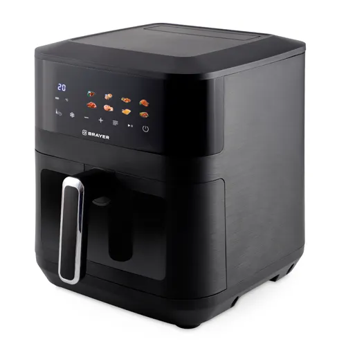 Aerogril BRAYER 2034BR, 2100Vt, 8l, t. 200S, semnaya reshetka, tajmer, LCD-displej, 8 programm_1