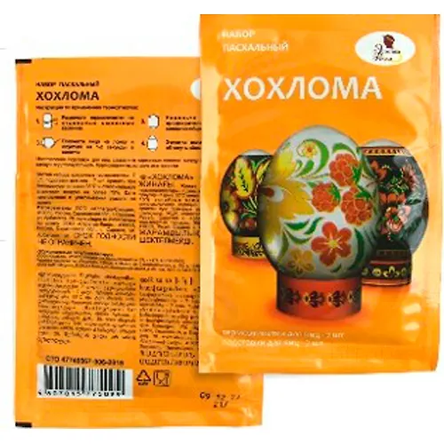 Nabor pashalnyj Hohloma (Ukrash dlya yaits+podstavka po 7 sht) 509_1