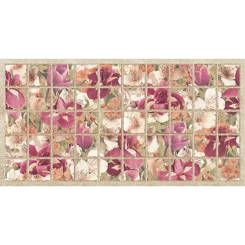 Panel PVH Plitka Bordovye irisy 964*484 mm_1