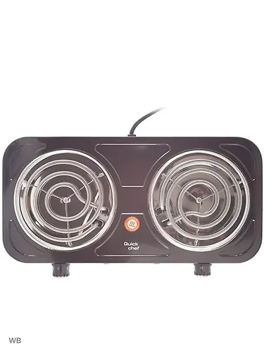 Plitka elektricheskaya Centek CT-1509 (Black) 2 konforki TEN 140 mm, 2000 Vt, indikator raboty_3