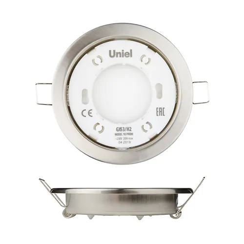 Svetilnik ultratonkij vstraivaemyj GX53/H2 NICKEL 10 PROM (UL-00005054)_1