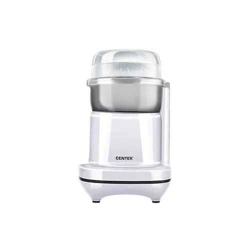 Kofemolka Centek CT-1365 White,250Vt,165ml,bezopasnaya blokirovka,stalnaya chasha,prozrachnaya kryshka_1