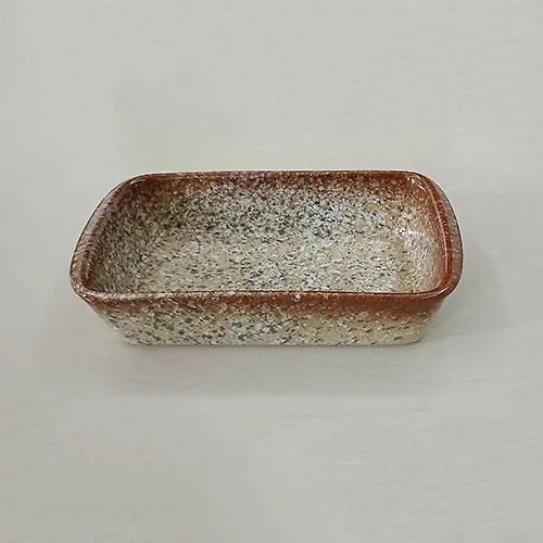 Forma dlya zapekaniya JEWEL Mramor 24sm s ruch/korichnevaya (keramika) (PP005-66)_1