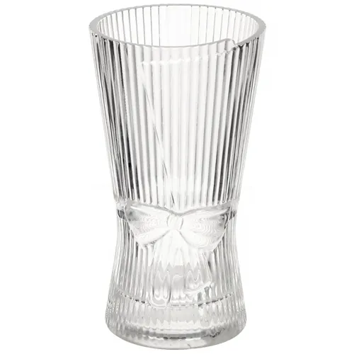 Vaza steklo, nastolnaya, 22.8h12.2 sm, Gofre, Y4-6627 (434012)_1
