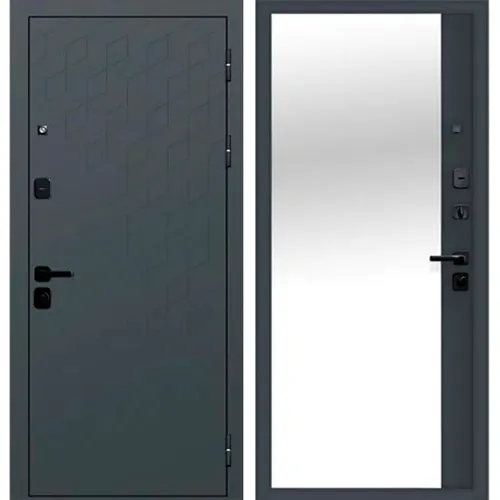 Dver metallicheskaya klimaticheskaya Ferroni 9sm Kontsept Satin Grafit Zerkalo 960 pravaya_1
