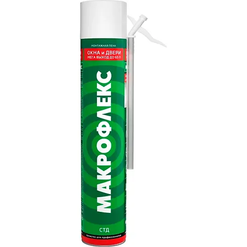Pena montazhnaya Makrofleks Okna i dveri 65 STD vsesez 850 ml. 3048182_1