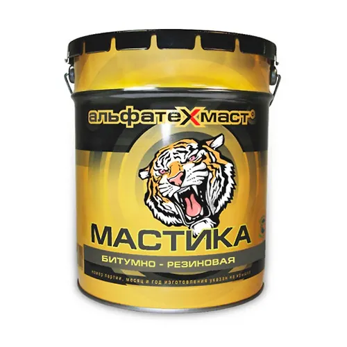 Mastika bitumno-rezinovaya AlfaTehMast, vedro 18 kg_1