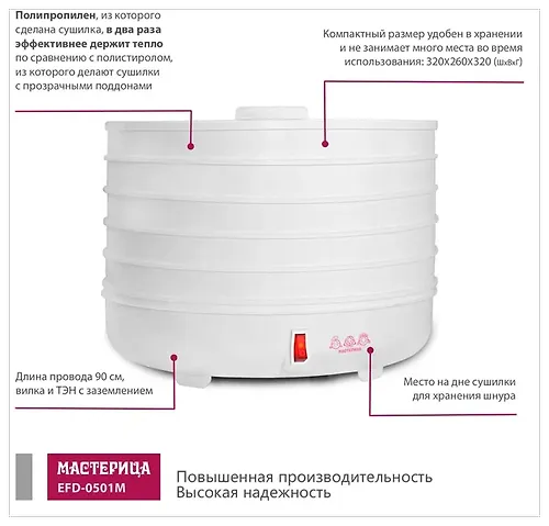 Sushilka dlya ovoschej i fruktov 