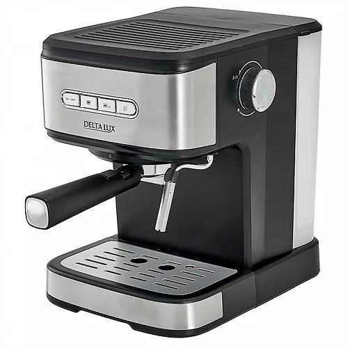 Kofevarka DELTA LUX DE-2003 chernyj, 850 Vt., obem 1,5l, 15 bar_1
