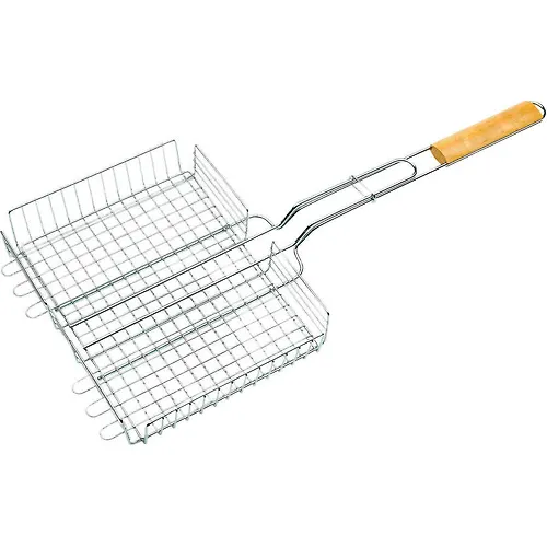 Reshetka dlya barbekyu metall hrom glubokaya 320h240h620h50mm 2K-RB002 art.2K-RB002_1