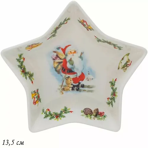 Blyudo 13,5 sm NOVOGODNIJ v pod.up.(h36)Farfor art.205-323_1