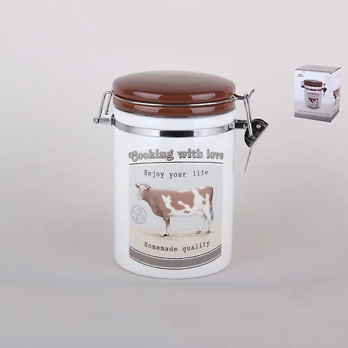 Banka d/syp.produktov 850ml s klipsoj p/up, Country life ZFC038-C1_2