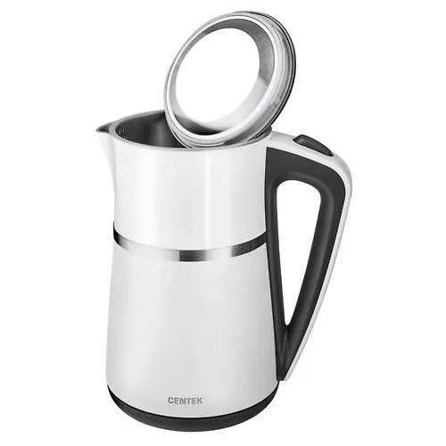CHajnik Centek CT-0028 (belyj) 1.7l 2200Vt dvojnoj korpus-stal+plastik, dvojnaya stenka,sohran tepla_2