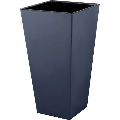 Gorshok tsvetochnyj InGreen London CUBE 250h250h470mm 19,4l c drenazh vstavkoj seryj IG7803_1