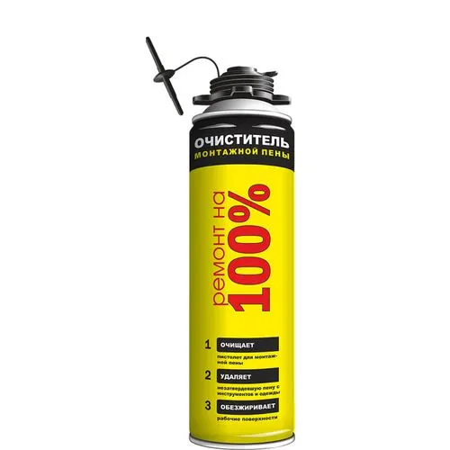 Ochistitel montazhnoj peny 500 ml Remont na 100%_1