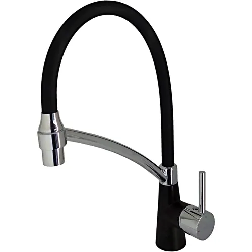 Smesitel dlya kuhni s silikonovym izlivom) L4399B-2 CHernyj+chernyj_1