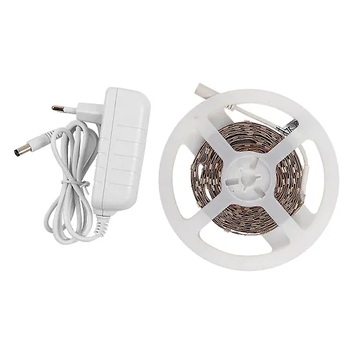 Lenta svetodiodnaya GLS-5050-30-7.2-12-IP20-PRO-6-5-KIT gotovyj komplekt 5m s adapterom (502022)_1