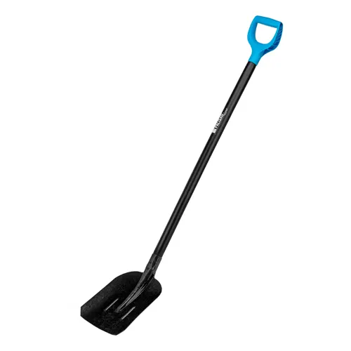 Lopata sovkovaya, 235h285h1310 mm, rebra zhestkosti, derevyannyj cherenok, s rukoyatkoj, LUXE// Palisad a_1