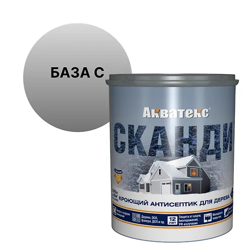 Kroyuschij antiseptik dlya drevesiny Akvateks Skandi baza S 0,75 l (65098)_1