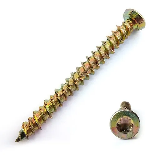 SHurupy po betonu 7,5x152 zheltyj tsink, shlits Torx №30 (100 sht.) g.Moskva_1