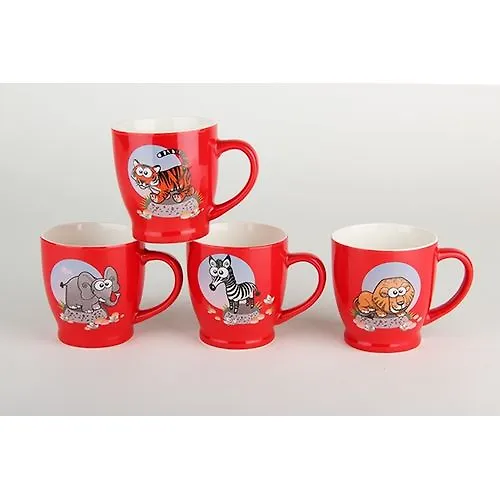Kruzhka 230ml na nozhke, Zabavnye zhivotnye (4 diz) ZC01-AL32_1