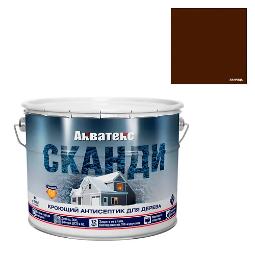 Kroyuschij antiseptik dlya drevesiny Akvateks Skandi lakritsa 9 l (65121)_1