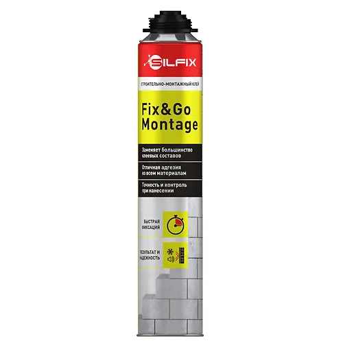 Klej-pena stroitelno-montazhnyj SILFIX Fix&GO Montage 750 ml_1
