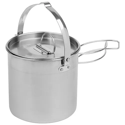 Kotelok pohodnyj iz nerzhaveyuschej stali Camp-S13 obem: 1200 ml, s kryshkoj art.991025_1