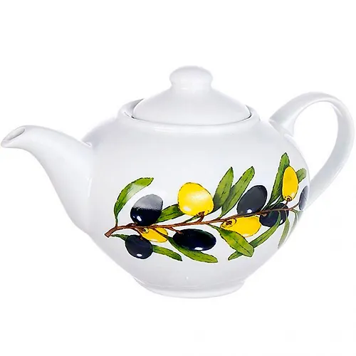 CHajnik 800 ml Udachnyj Olivki (farfor) , r.1733_1