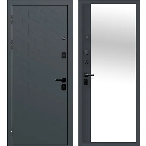Dver met. 9 sm Kontsept Satin grafit zerkalo 860 levaya (Rossiya) g.Joshkar-Ola_1