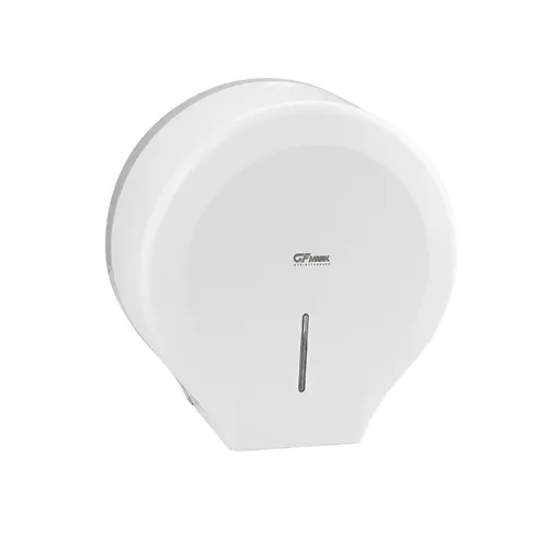 Dispenser dlya tualetnoj bumagi - baraban, plastikovyj, BELYJ, s glazkom, s klyuchom 925 GFmark_1